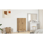 HKH Armario Alto de Derivados de Madera 70 X 31 X 115 Cm - Roble Artesano