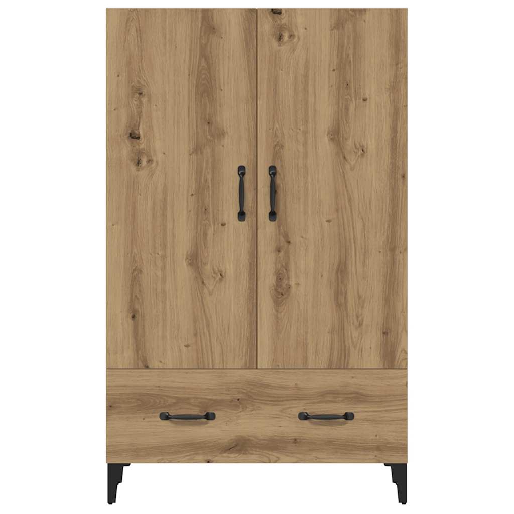 HKH Armario Alto de Derivados de Madera 70 X 31 X 115 Cm - Roble Artesano