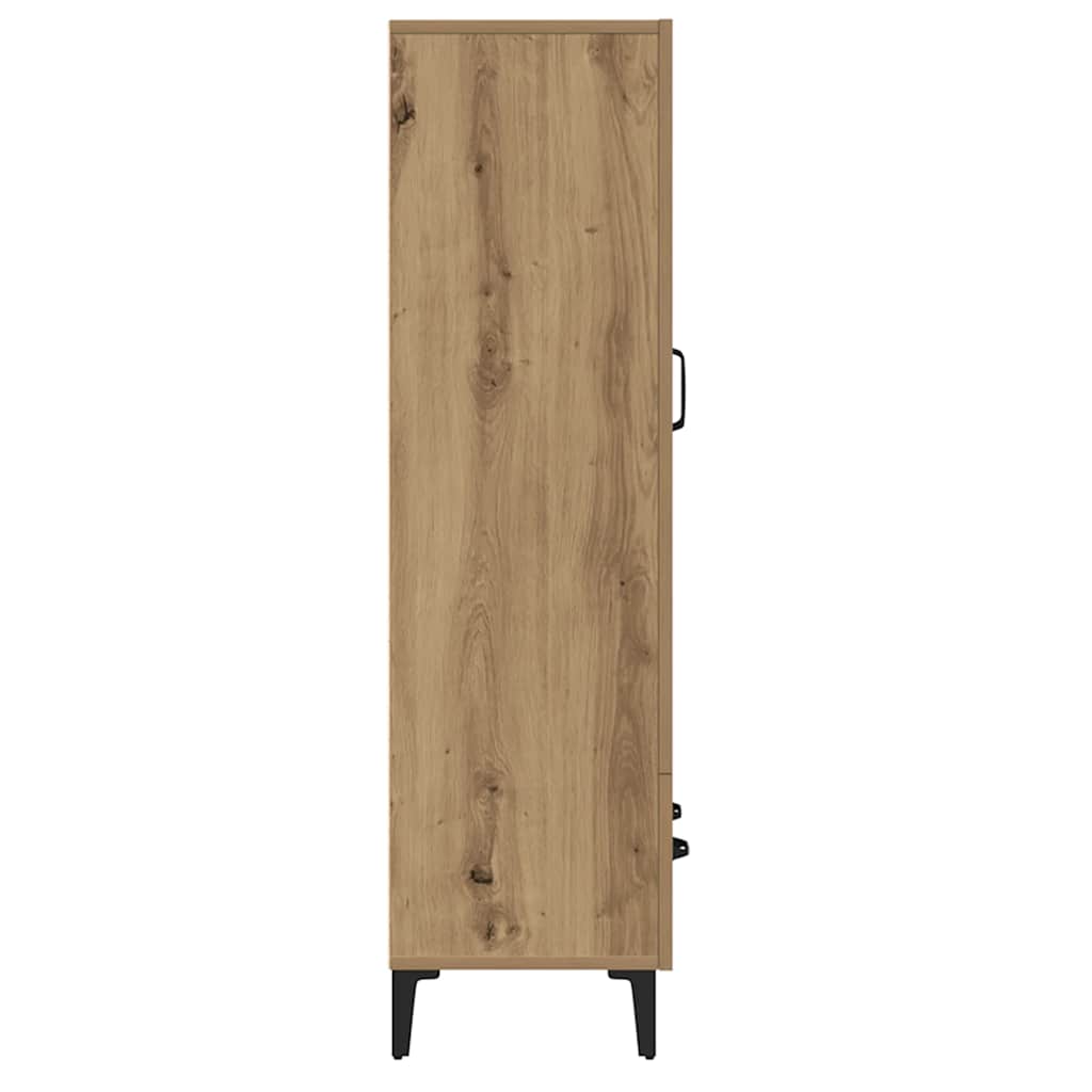 HKH Armario Alto de Derivados de Madera 70 X 31 X 115 Cm - Roble Artesano