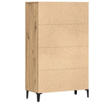 HKH Armario Alto de Derivados de Madera 70 X 31 X 115 Cm - Roble Artesano