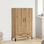 HKH Armario Alto de Derivados de Madera 70 X 31 X 115 Cm - Roble Artesano