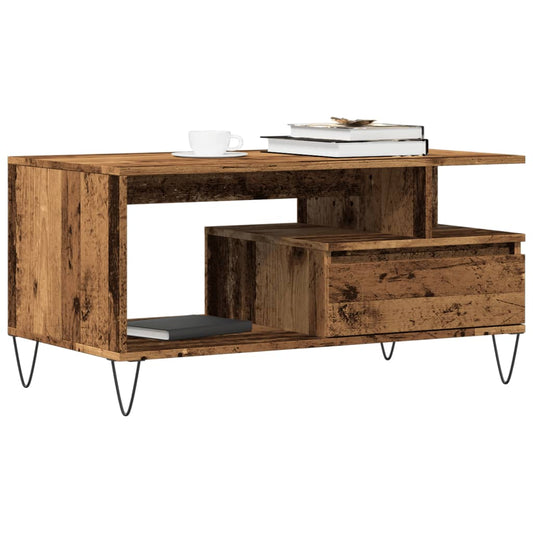Mesa de centro HKH en madera envejecida