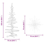 HKH Árvore de Natal de Madeira para Decoração em Pinho Maciço