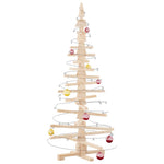 HKH Árvore de Natal de Madeira para Decoração em Pinho Maciço