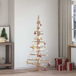 HKH Árvore de Natal de Madeira para Decoração em Pinho Maciço
