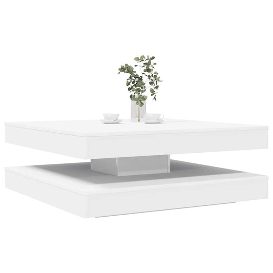 HKH Mesa de Centro Rotatoria 360 Grados - Blanca