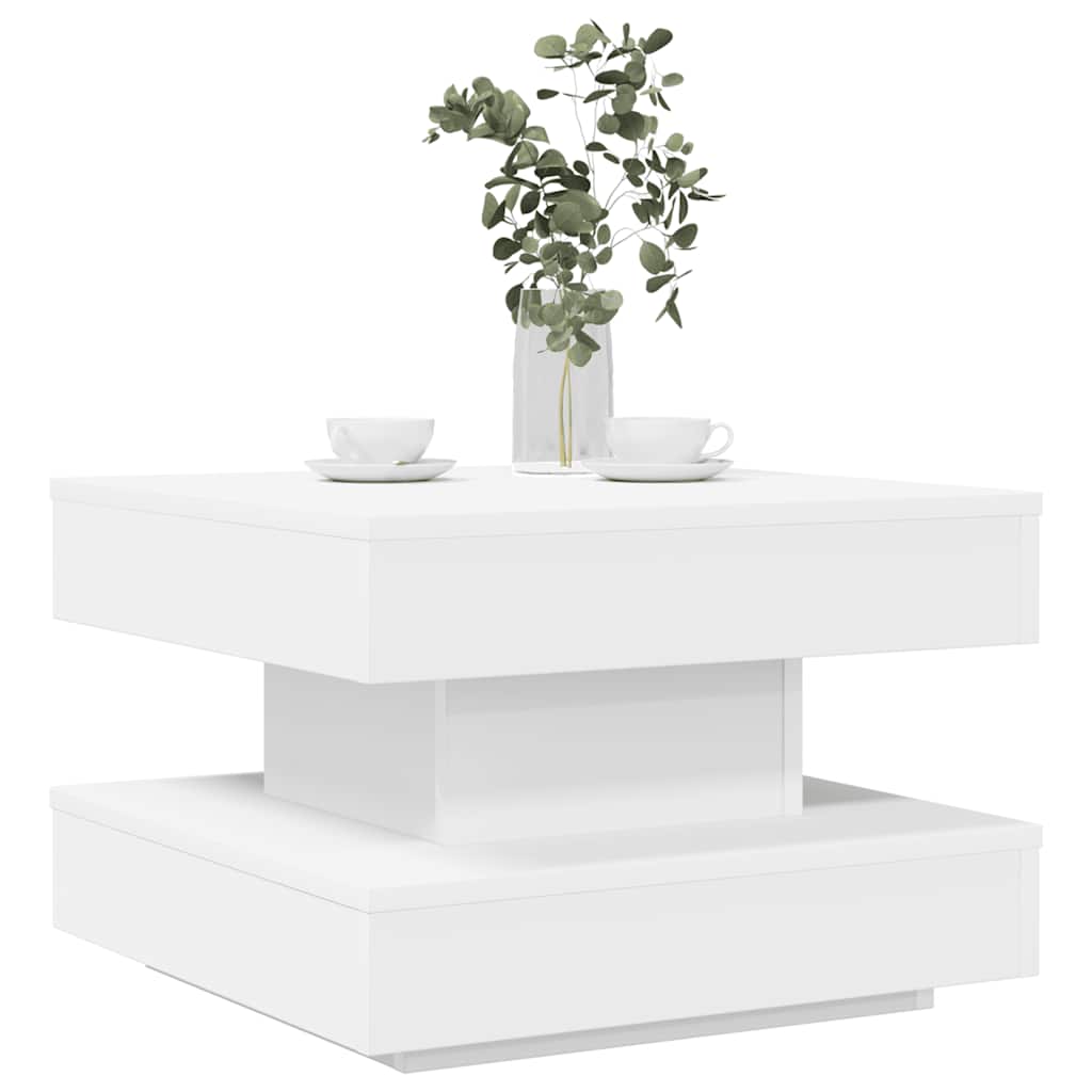 HKH Mesa de Centro Rotatoria 360 Grados - Blanca