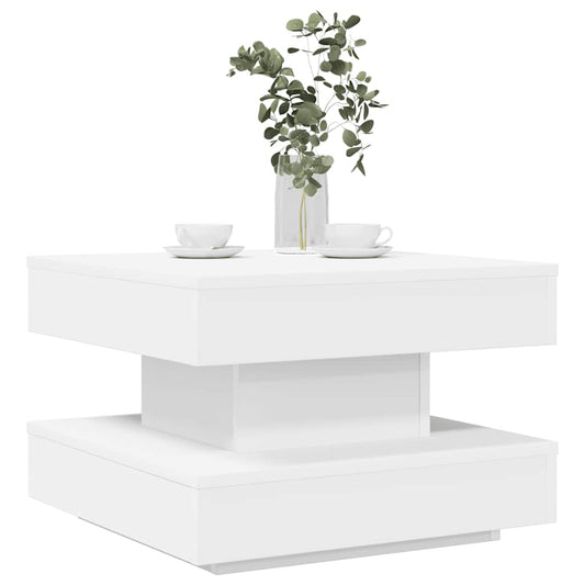 HKH Mesa de Centro Rotatoria 360 Grados - Blanca