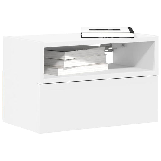 HKH Mesa de Cabeceira de Parede - Branco