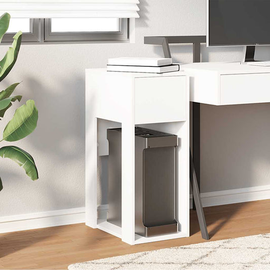 HKH Suporte Torre de Computador com Gaveta - Branco