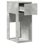 HKH Suporte Torre Computador com Gaveta Cimento - Cinzento