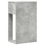 HKH Suporte Torre Computador com Gaveta Cimento - Cinzento