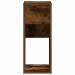 HKH Soporte de Torre de Ordenador con Cajón de Madera de Roble Ahumado