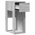 Soporte para Torre de Computadora HKH con Cajón Gris Sonoma