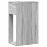 Soporte para Torre de Computadora HKH con Cajón Gris Sonoma