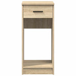 Soporte de torre de ordenador con cajón HKH de madera de roble Sonoma
