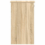 Soporte de torre de ordenador con cajón HKH de madera de roble Sonoma