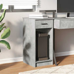 HKH Suporte Torre Computador com Gaveta Cimento - Cinzento
