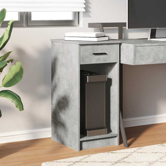 HKH Suporte Torre Computador com Gaveta Cimento - Cinzento