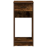 HKH Soporte de Torre de Ordenador con Cajón de Madera de Roble Ahumado