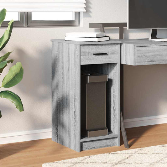 HKH Suporte Torre de Computador com Gaveta Cinza Sonoma