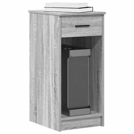 HKH Suporte Torre de Computador com Gaveta Cinza Sonoma