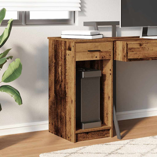 HKH Suporte Torre de Computador com Gaveta Madeira - Velha