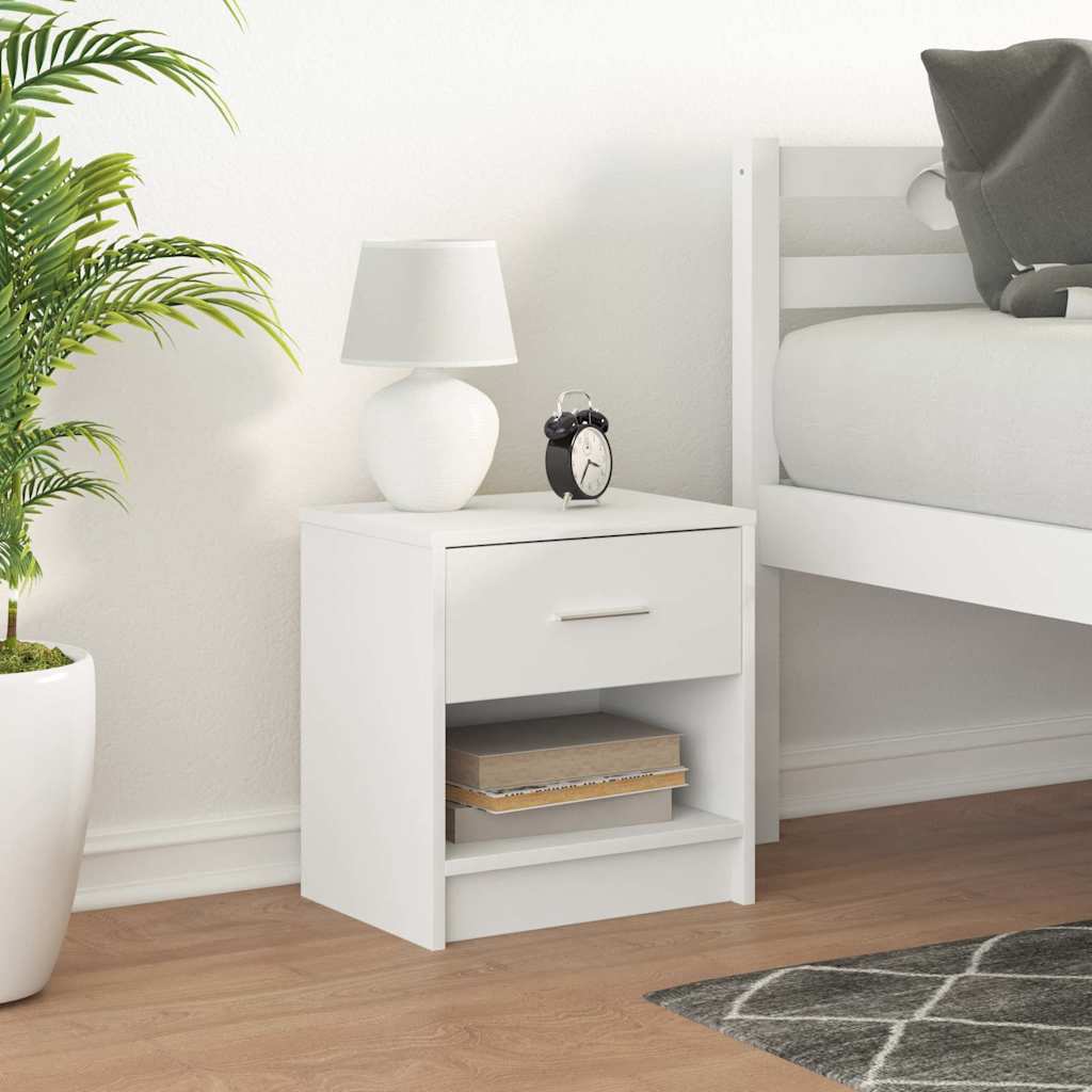 HKH Mesa de Cabeceira com Gaveta - Branco