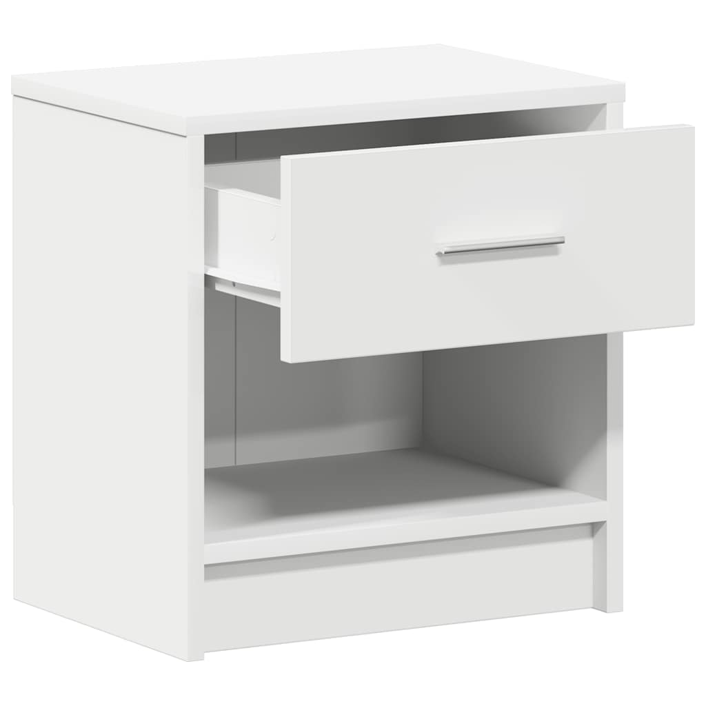 HKH Mesa de Cabeceira com Gaveta - Branco