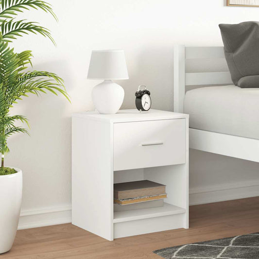 HKH Mesa de Cabeceira com Gaveta - Branco