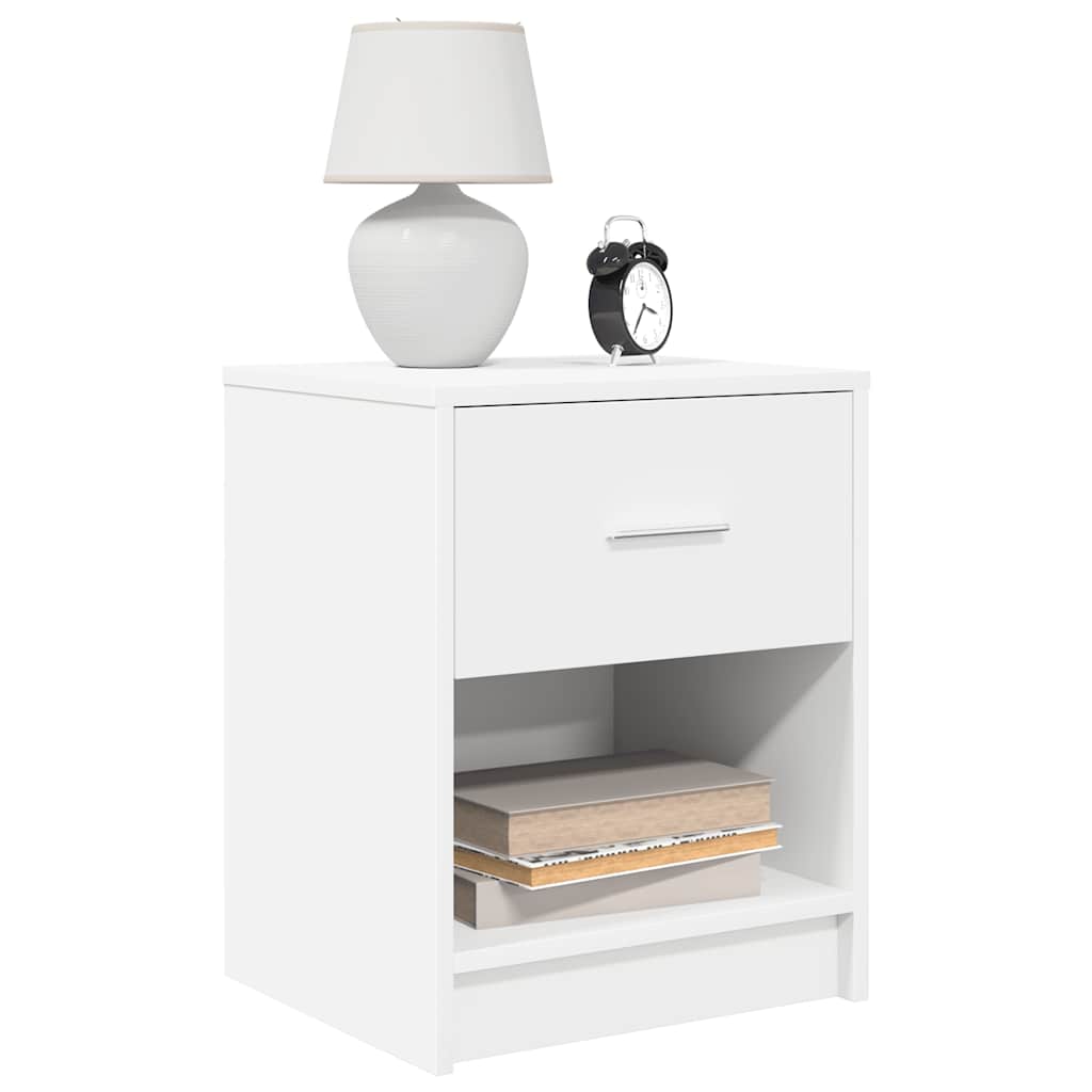 HKH Mesa de Cabeceira com Gaveta - Branco