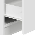 HKH Conjunto de 2 Mesas de Cabeceira com 2 Gavetas - Branco