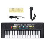 HKH Piano Elétrico para Crianças com Teclado de 37 Teclas e Microfone