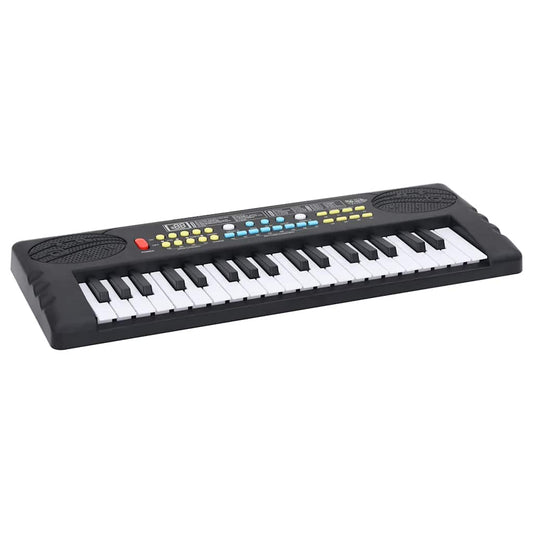 HKH Piano Elétrico para Crianças com Teclado de 37 Teclas e Microfone