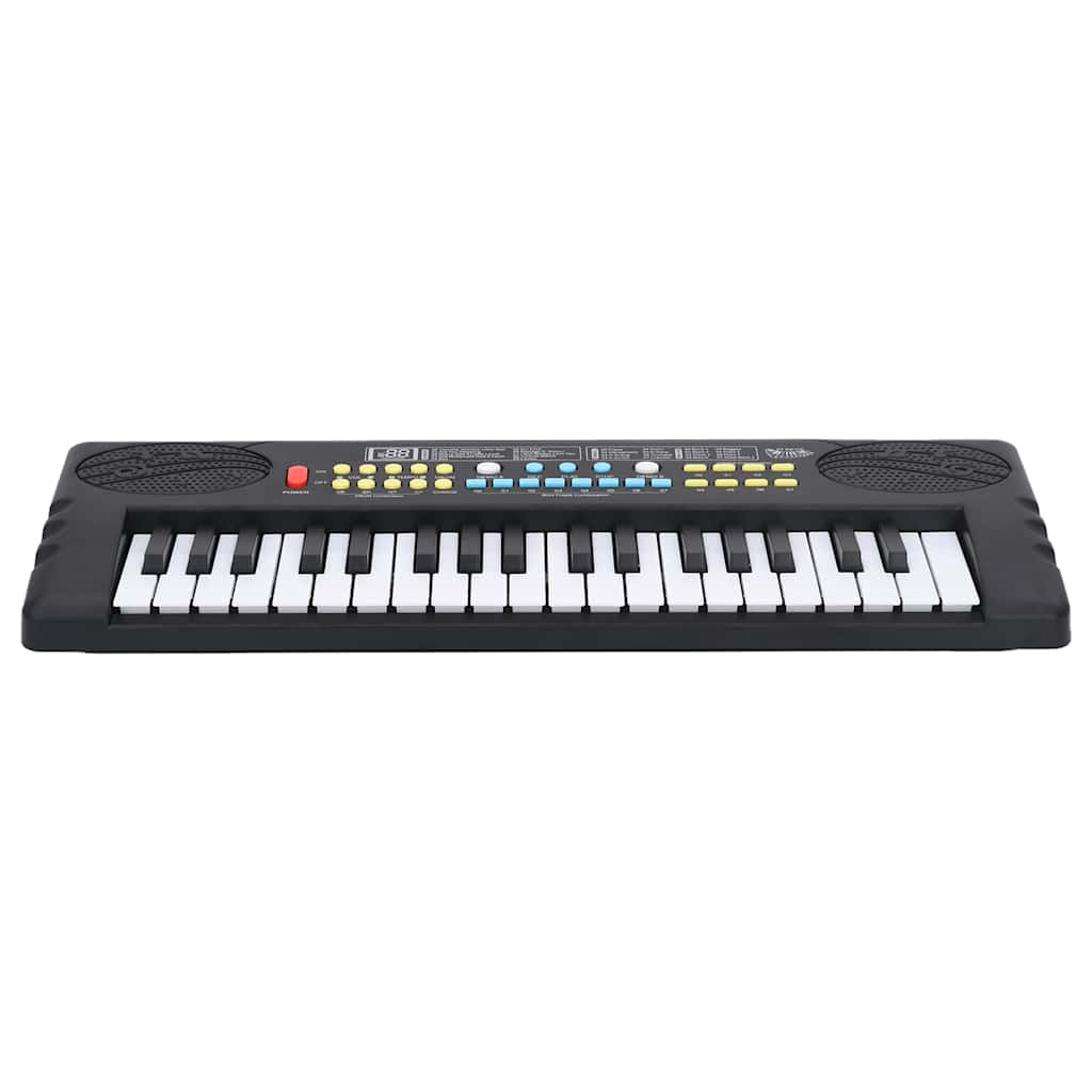 HKH Piano Elétrico para Crianças com Teclado de 37 Teclas e Microfone