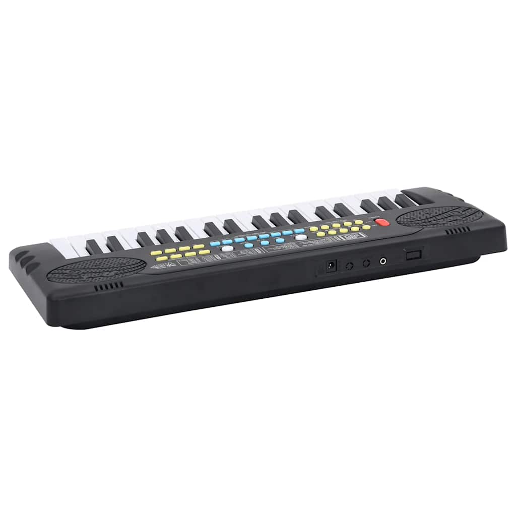 HKH Piano Elétrico para Crianças com Teclado de 37 Teclas e Microfone