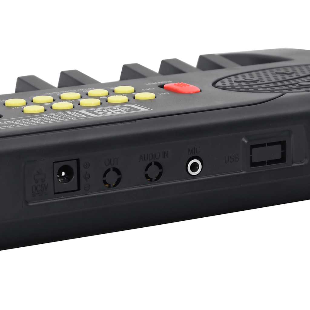 HKH Piano Elétrico para Crianças com Teclado de 37 Teclas e Microfone