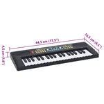 HKH Piano Elétrico para Crianças com Teclado de 37 Teclas e Microfone