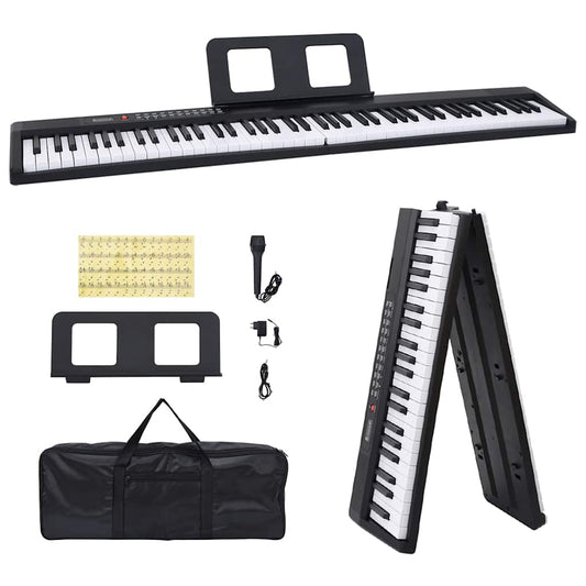 HKH Piano Elétrico com Teclado de 88 Teclas com Suporte Dobrável