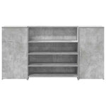 HKH Mostrador de Recepción ,5 Cm Madera Gris Cemento