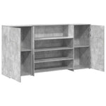 HKH Mostrador de Recepción ,5 Cm Madera Gris Cemento