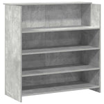 HKH Mostrador de Recepción ,5 Cm Madera Gris Cemento