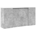 HKH Mostrador de Recepción ,5 Cm Madera Gris Cemento