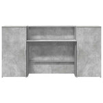 HKH Mostrador de Recepción ,5 Cm Madera Gris Cemento