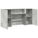 HKH Mostrador de Recepción ,5 Cm Madera Gris Cemento