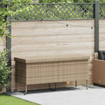 HKH Caixa De Arrumação Jardim Com Rodas Vime Pe - Bege