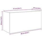 HKH Armario Pared P/ Baño de Cemento - Gris