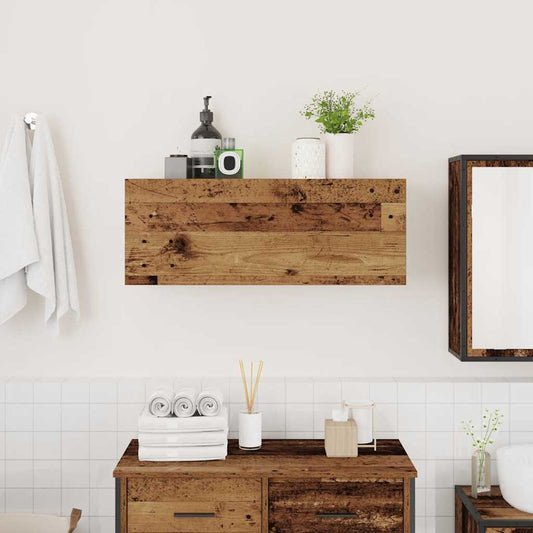 HKH Armário Parede P/ Casa Banho em Madeira Velha