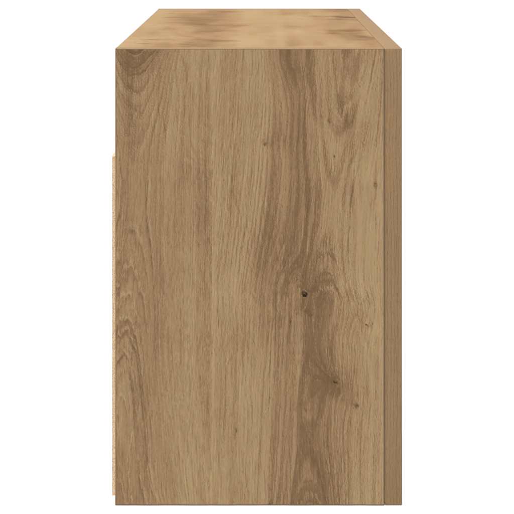 HKH Armario de Pared para Baño en Roble Artesanal