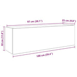 HKH Armario Pared P/ Cuarto Baño - Negro